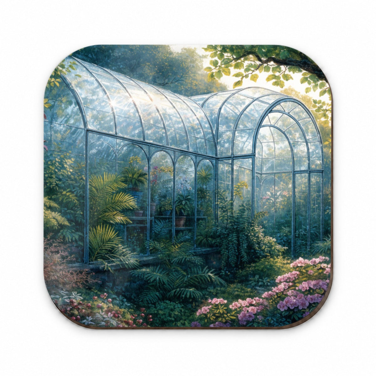 Lush Garden Glass Conservatory Fridge Magnet
