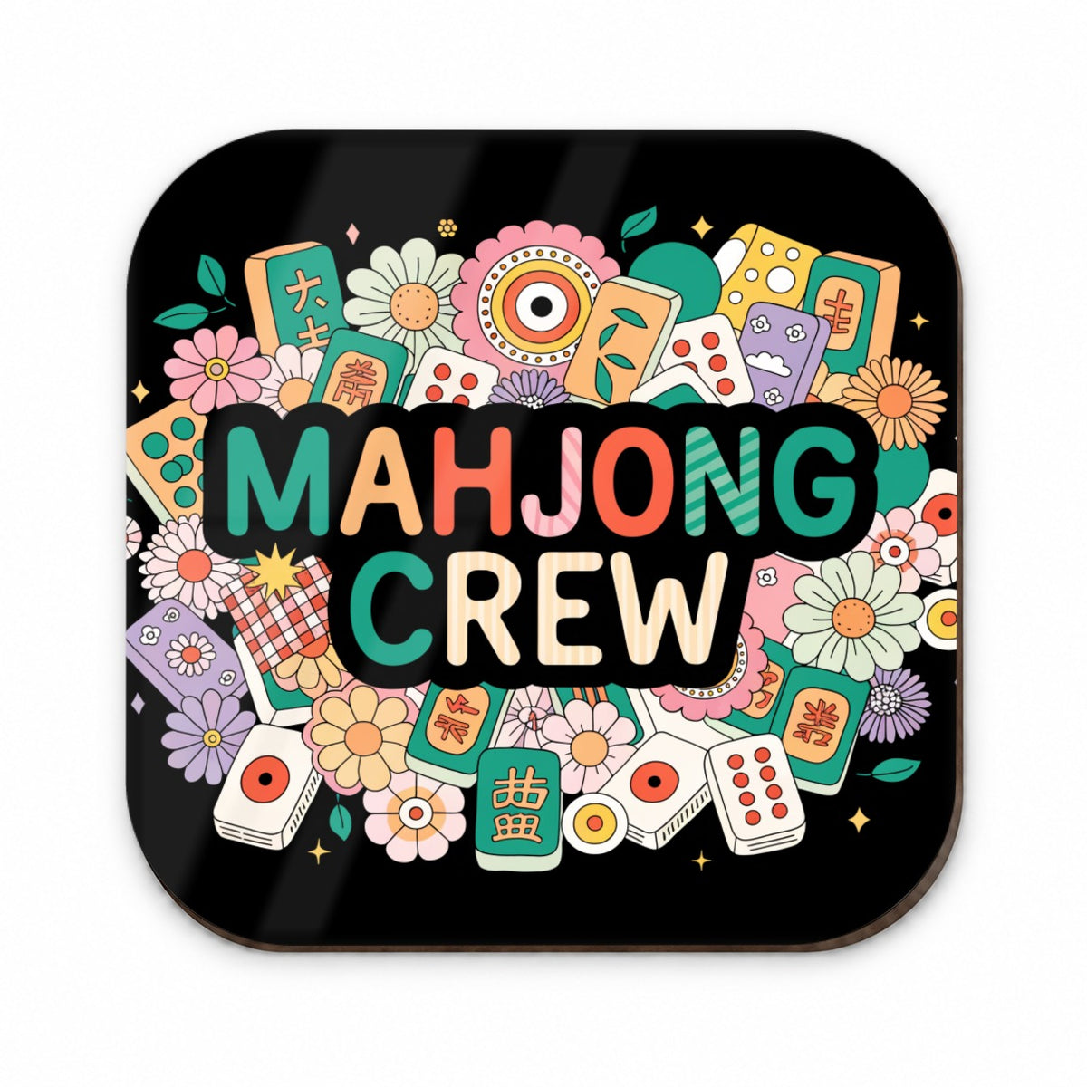 Mahjong Crew Game Colorful Fridge Magnet