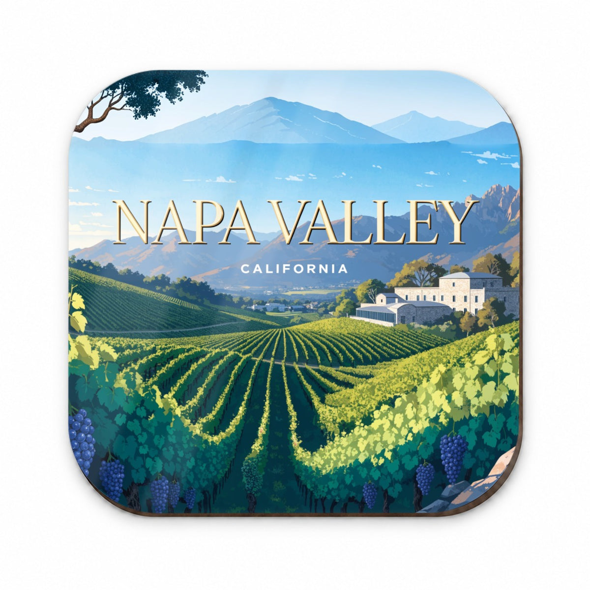 Napa Valley California Travel Grape Vines Wine Fridge Magnet
