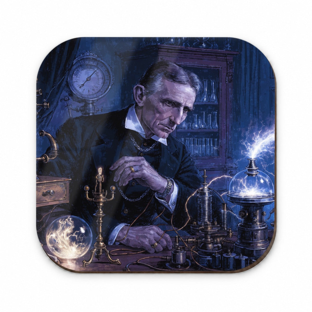 Nikola Tesla Inventor Fridge Magnet