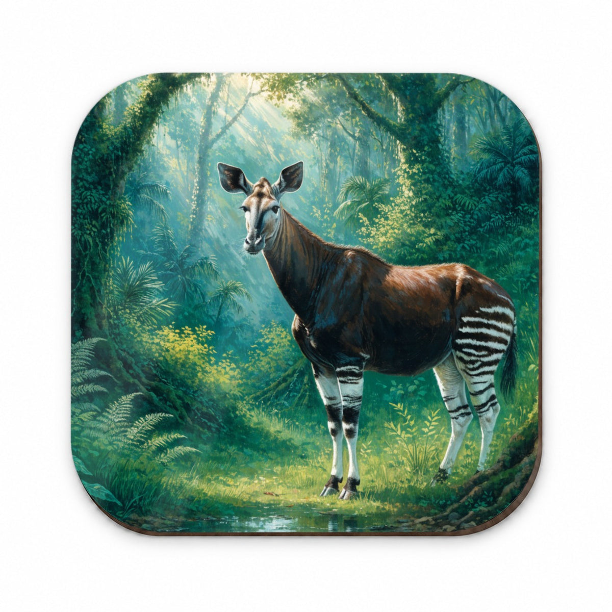 Okapi Rainforest Fridge Magnet