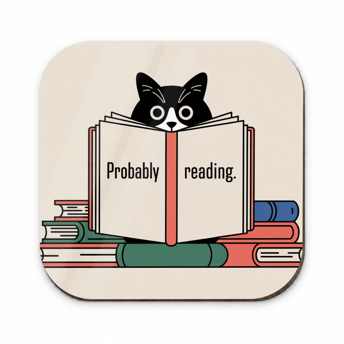 Probably Reading Cat Fridge Magnet