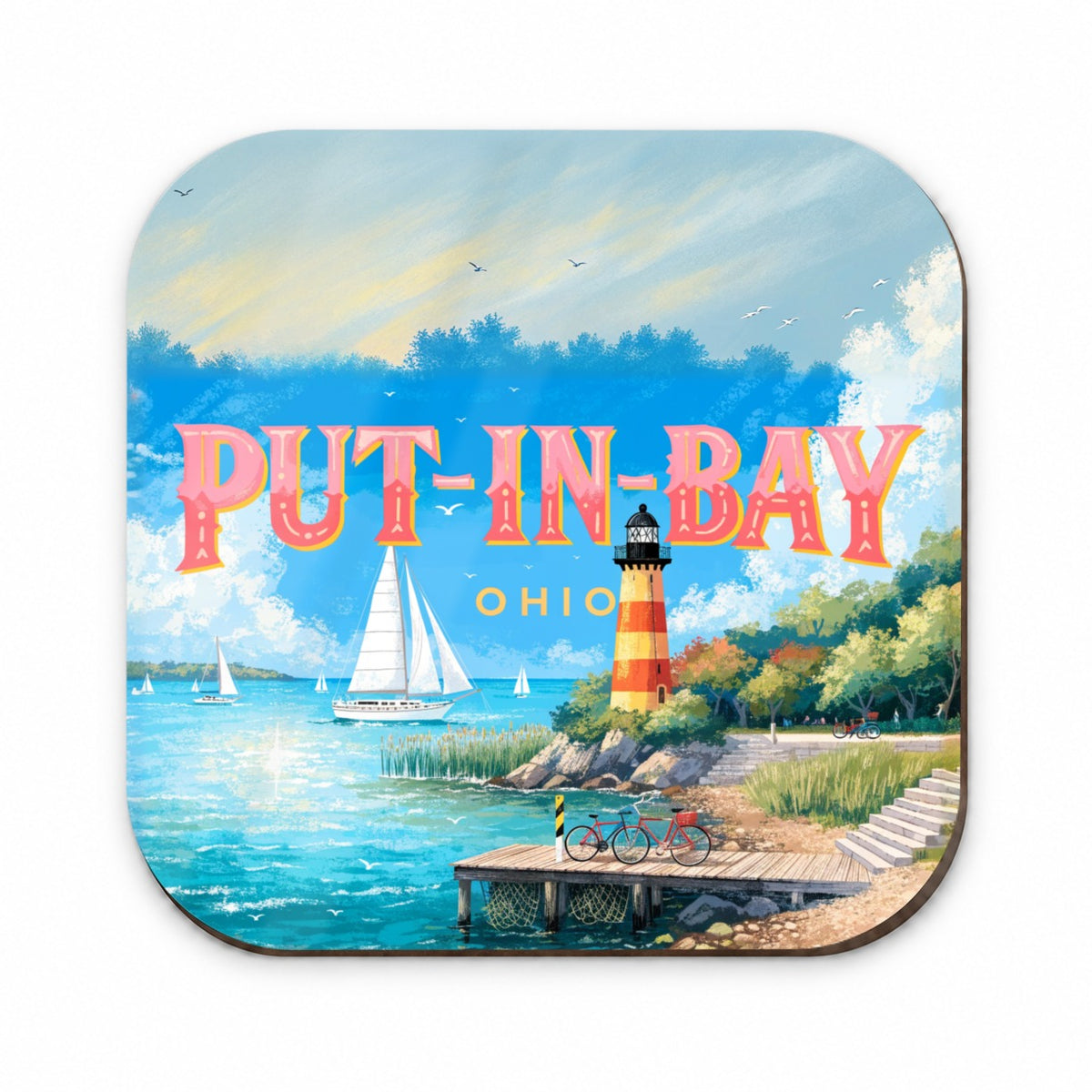 Put-in-Bay Ohio Travel Fridge Magnet