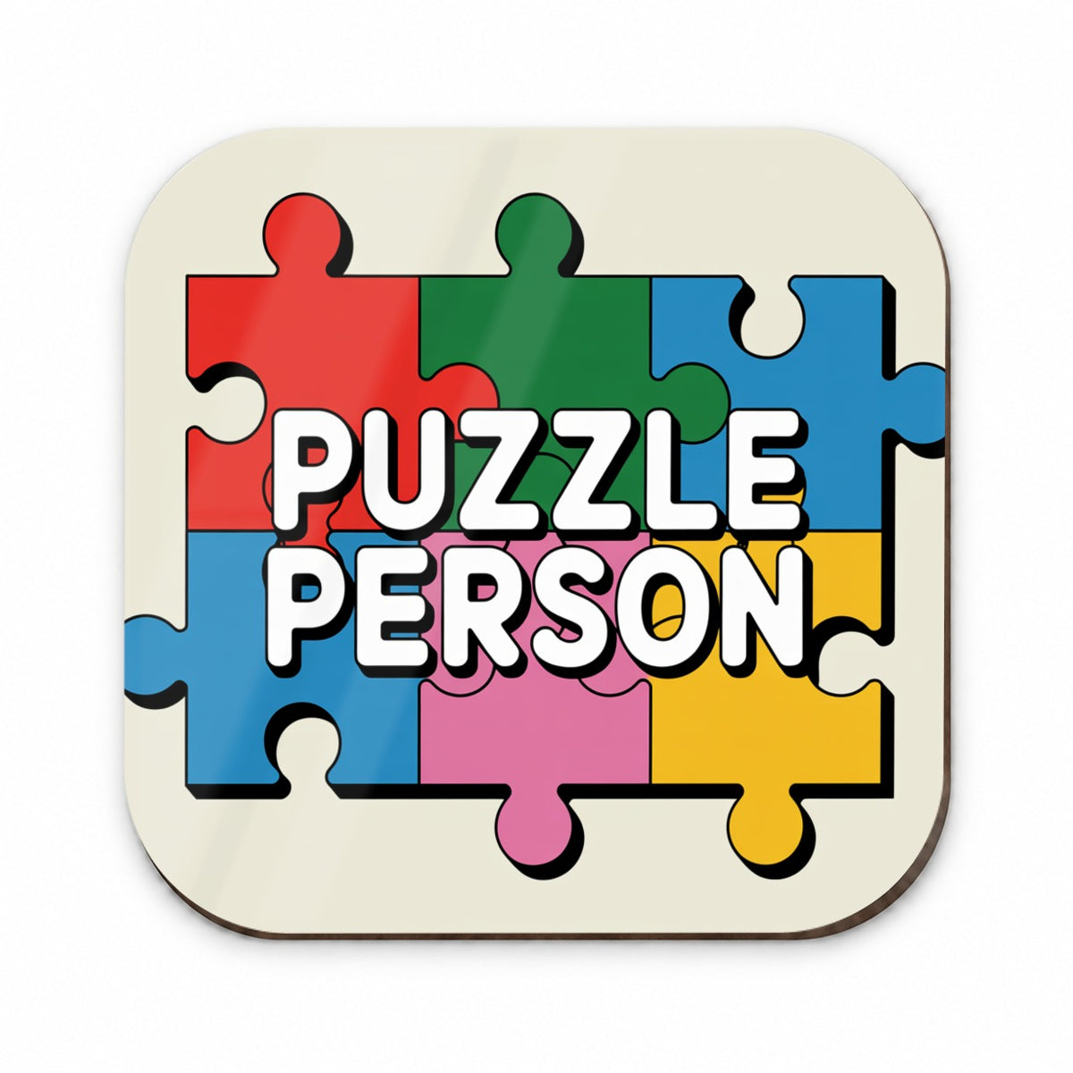 Puzzle Person Colorful Fridge Magnet