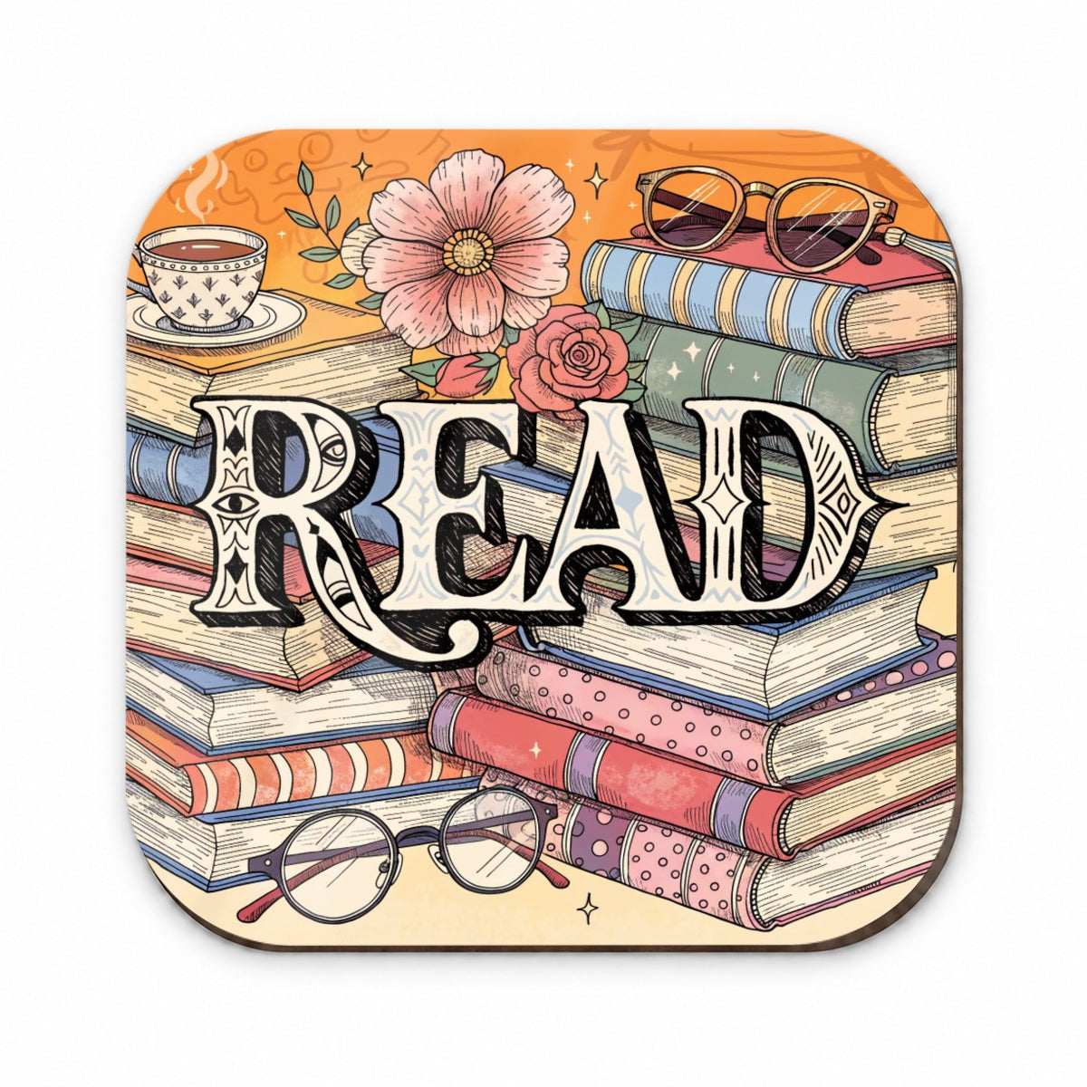 Read Stack Of Books Reading Fridge Magnet