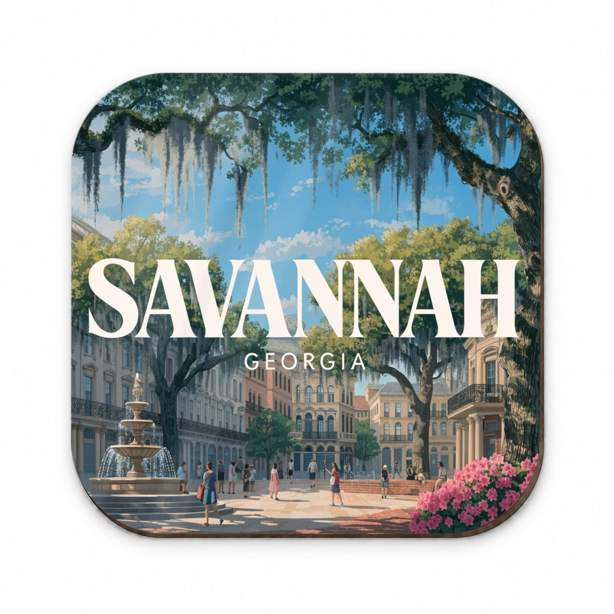 Savannah Georgia Travel Fridge Magnet