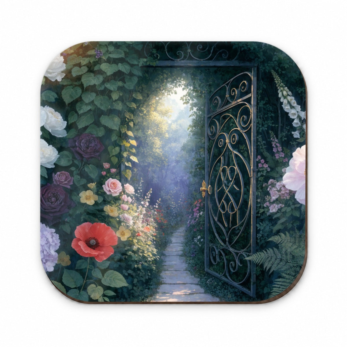 Secret Flower Garden Gate Fridge Magnet