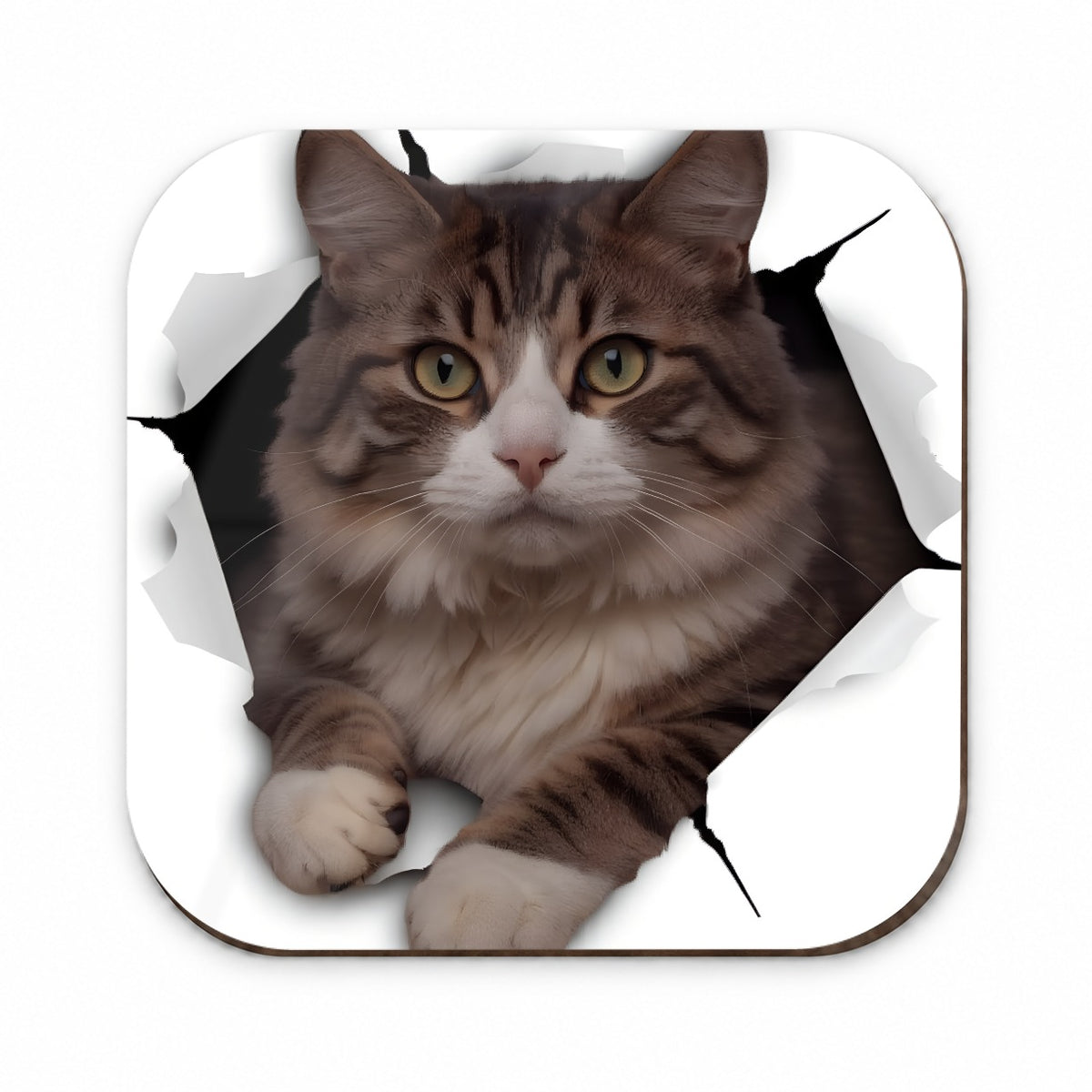Siberian Cat Breakout Fridge Magnet