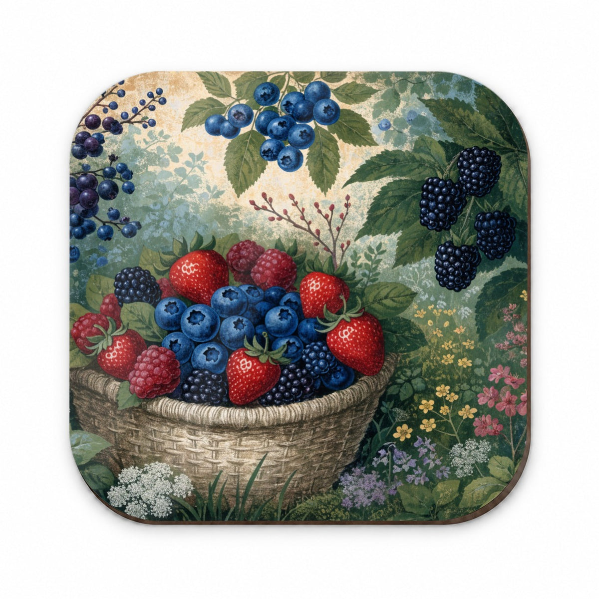 Summer Berry Picking Fridge Magnet