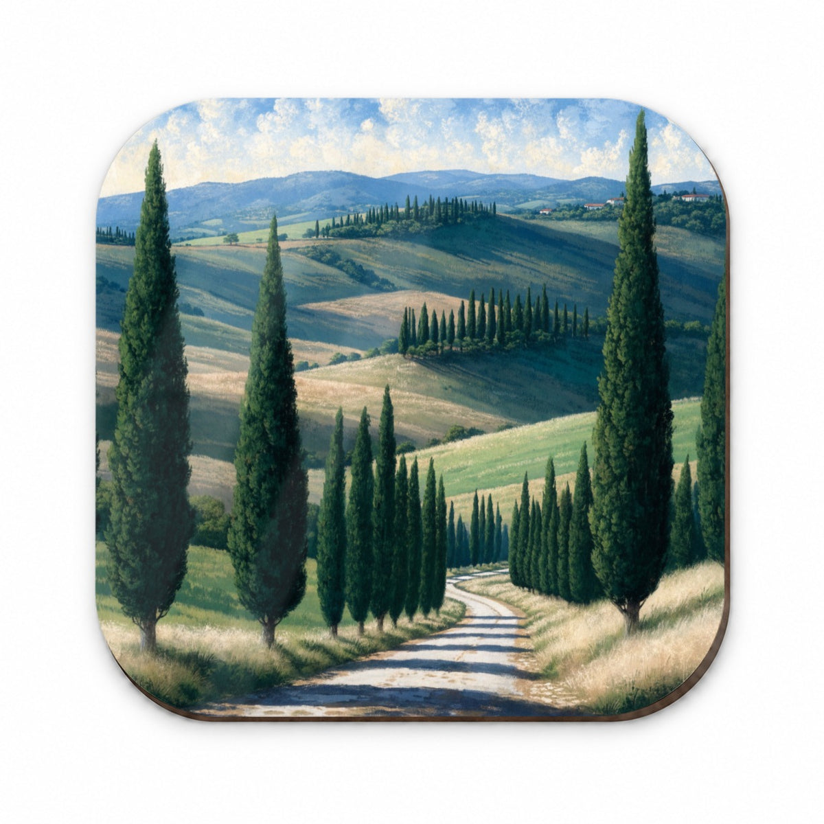 Tuscan Cypress Countryside Fridge Magnet