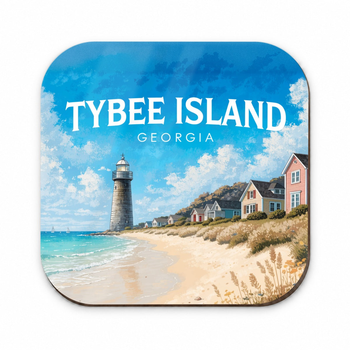 Tybee Island Georgia Travel Fridge Magnet