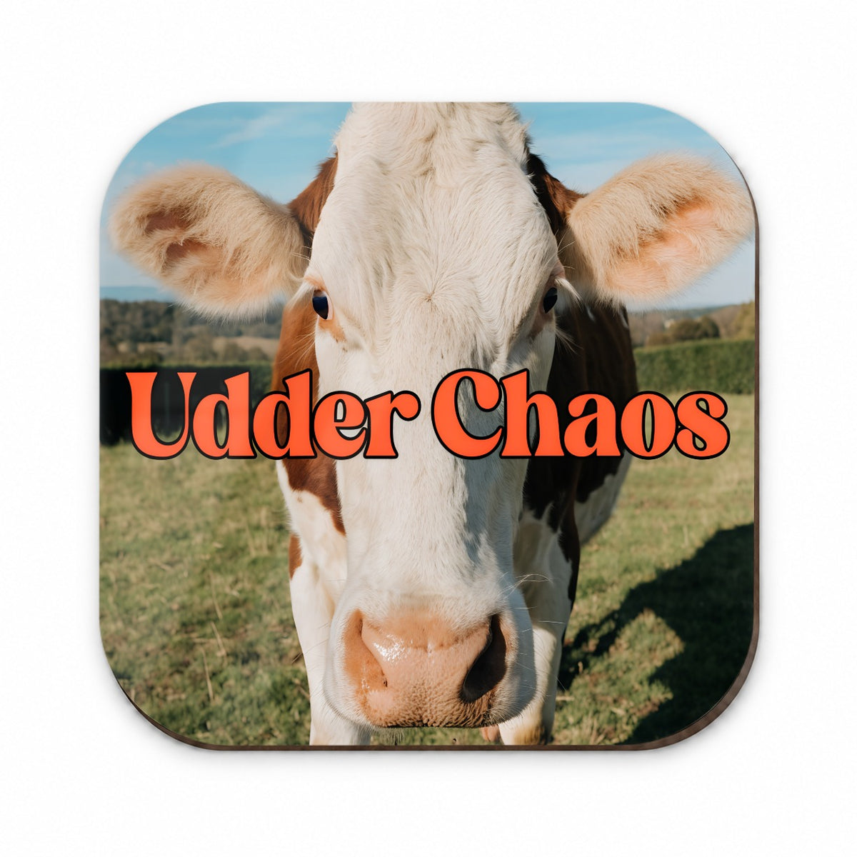 Udder Chaos Cow Funny Fridge Magnet