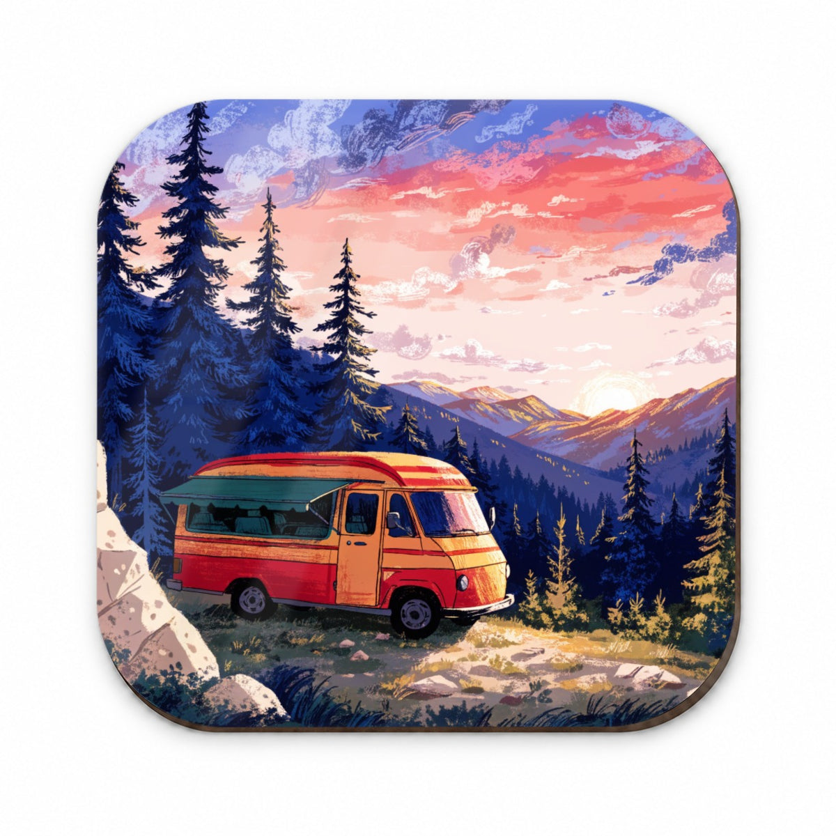 Vintage Camper Adventure Fridge Magnet