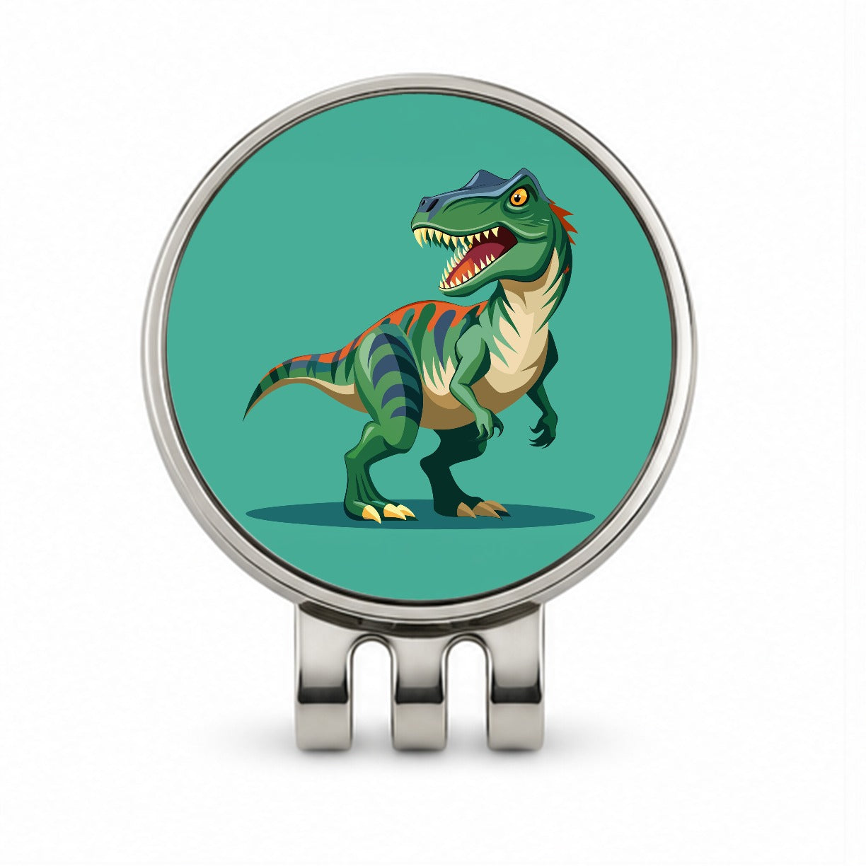 Allosaurus Dinosaur Golf Hat Clip with Ball Marker