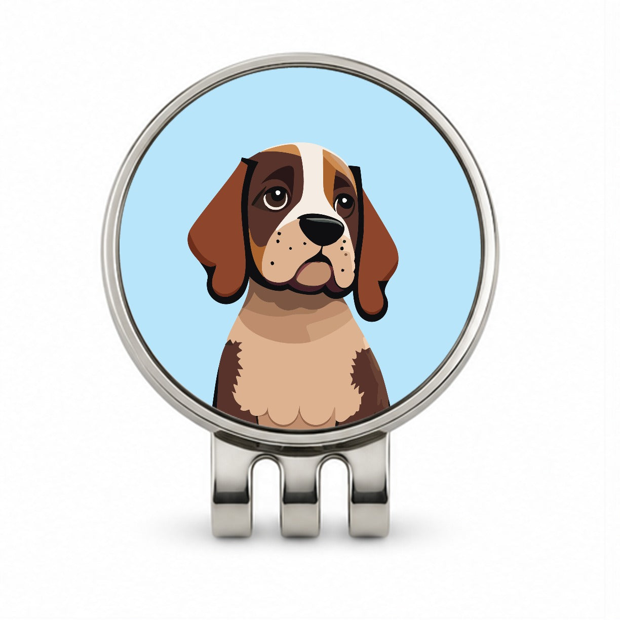 American English Coonhound Dog Golf Hat Clip with Ball Marker