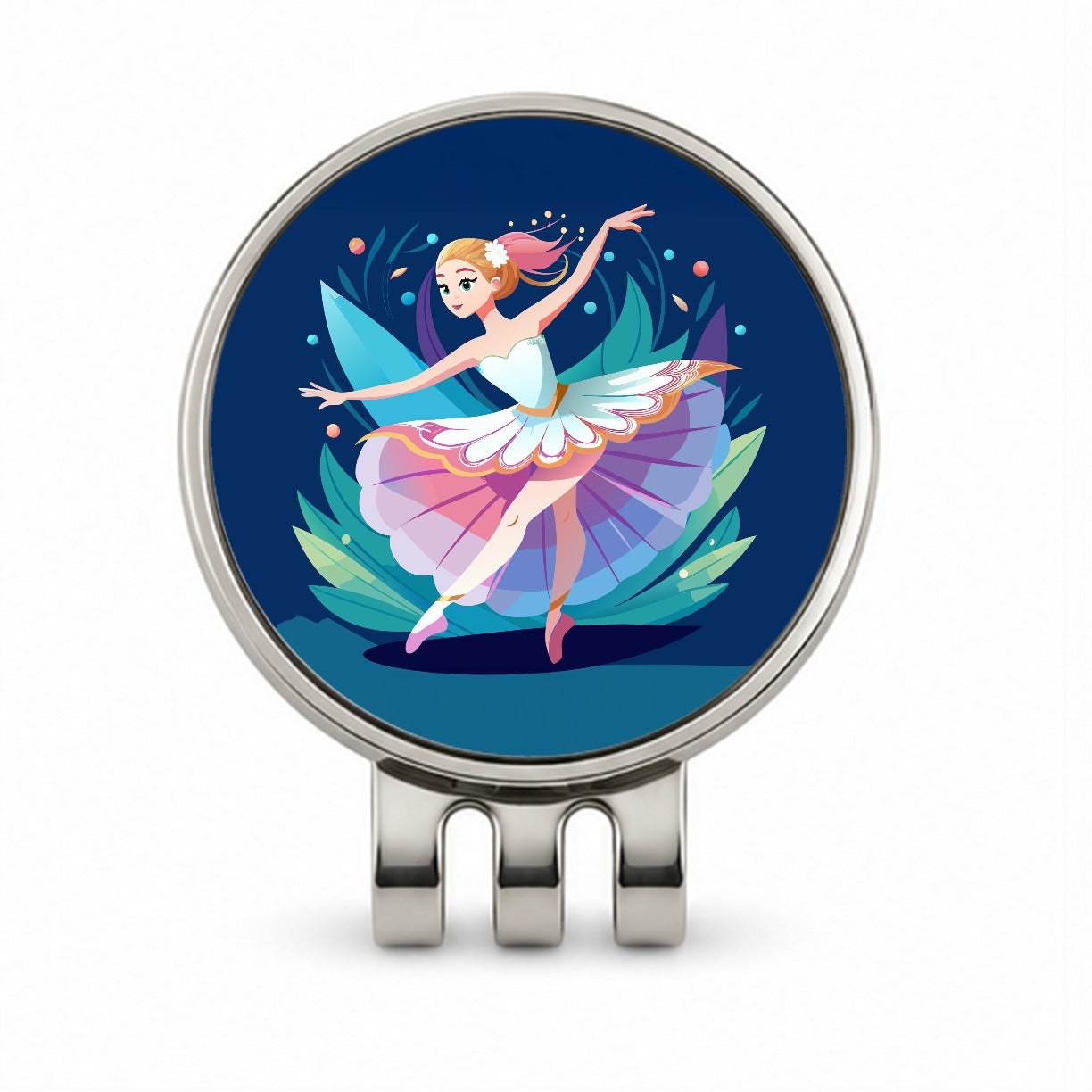Ballerina Ballet Dancer Cute Golf Hat Clip with Ball Marker
