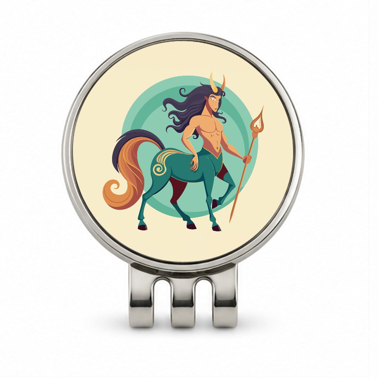 Centaur Greek Mythology Golf Hat Clip with Ball Marker