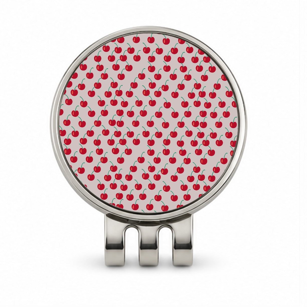 Cherries Cherry Cute Pattern Golf Hat Clip with Ball Marker