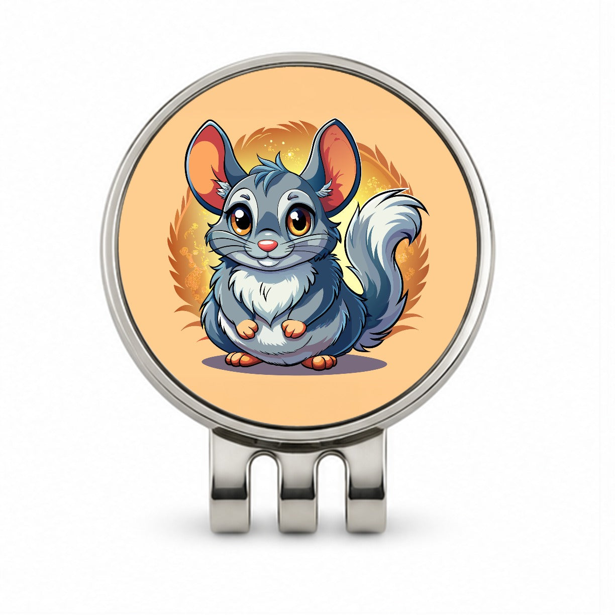 Chinchilla Cute Golf Hat Clip with Ball Marker