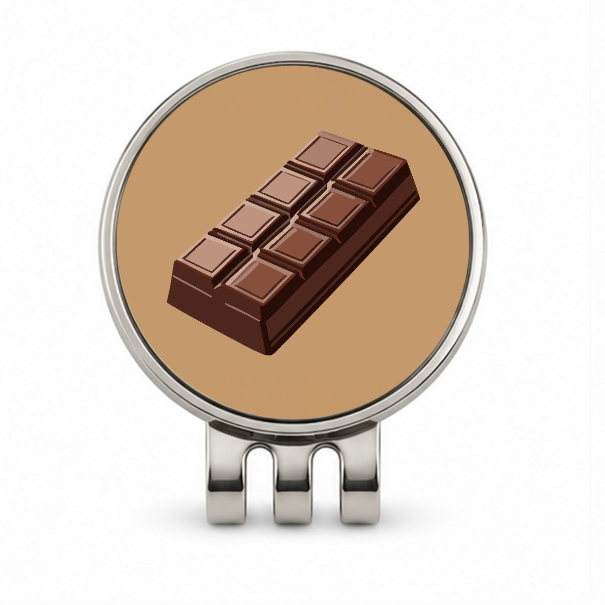 Chocolate Bar Candy Golf Hat Clip with Ball Marker