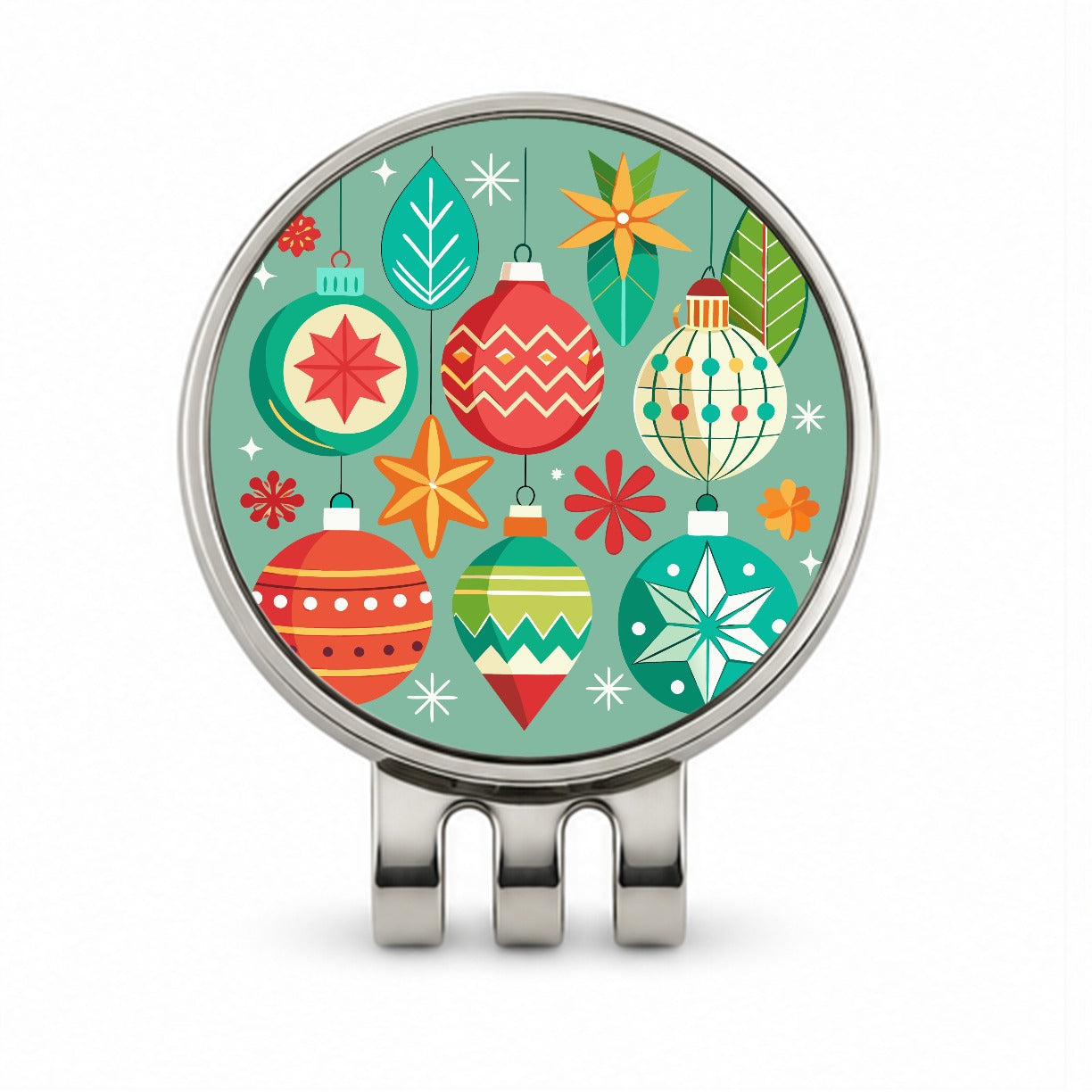 Christmas Ornaments Modern Golf Hat Clip with Ball Marker
