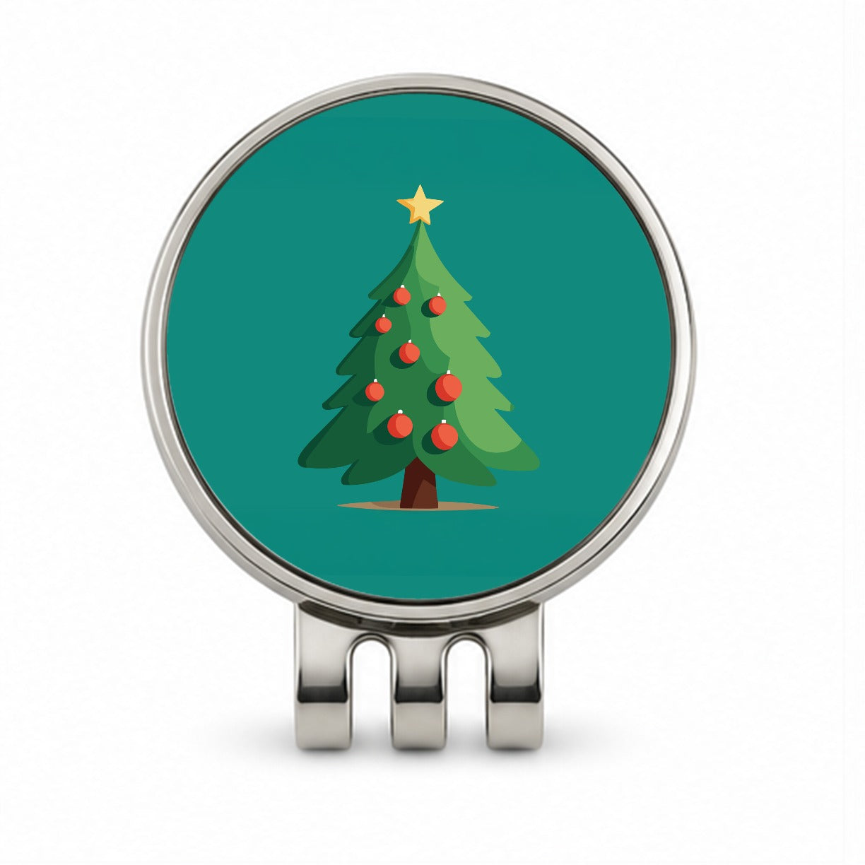 Christmas Tree Cute Golf Hat Clip with Ball Marker