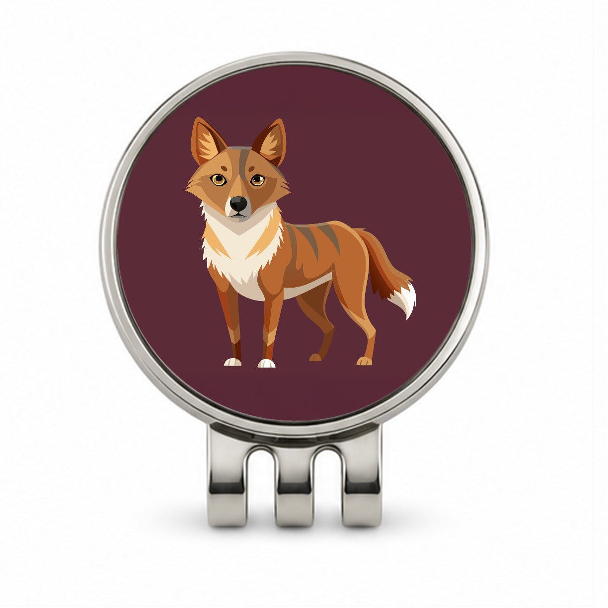 Dingo Australian Dog Animal Golf Hat Clip with Ball Marker