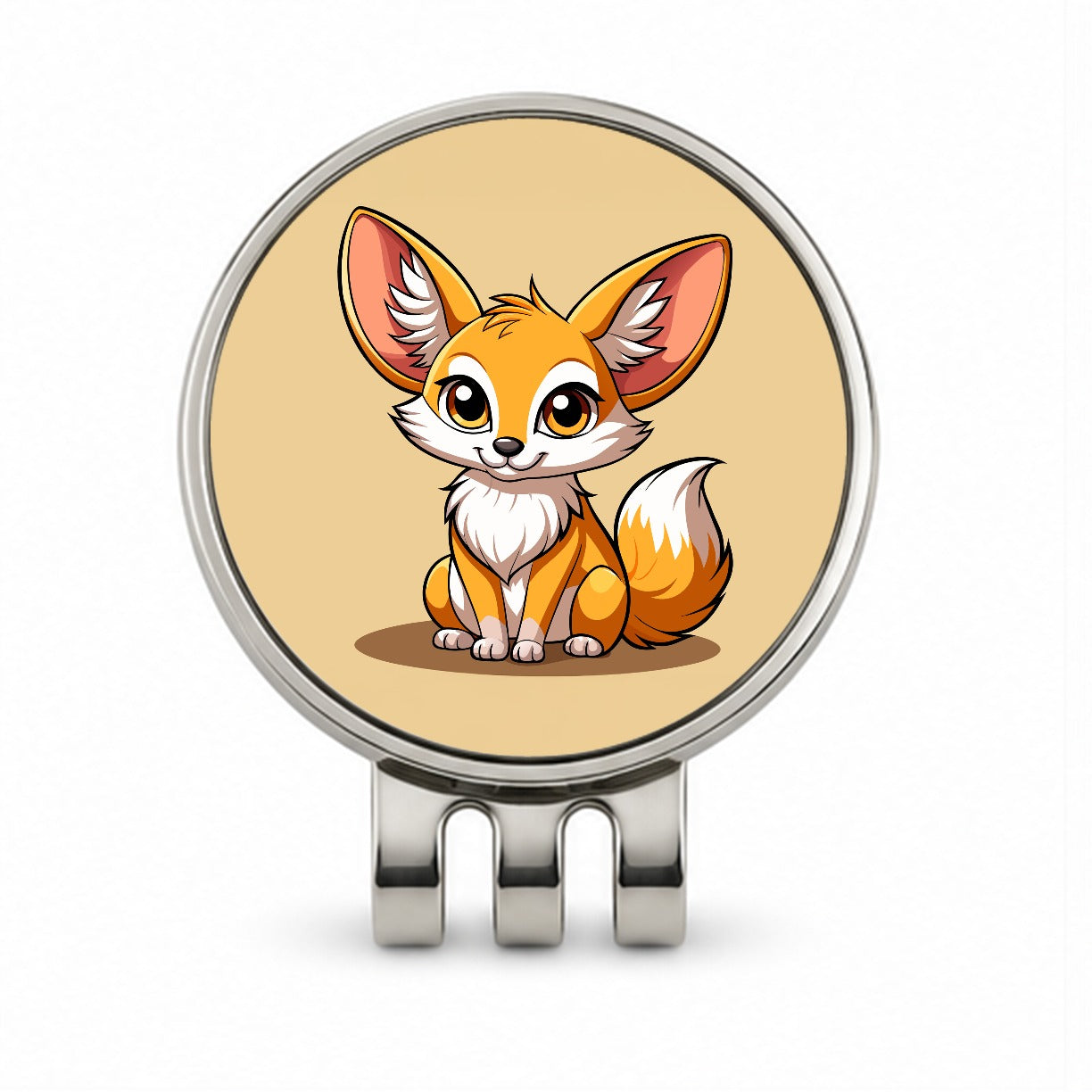 Fennec Fox Cute Golf Hat Clip with Ball Marker