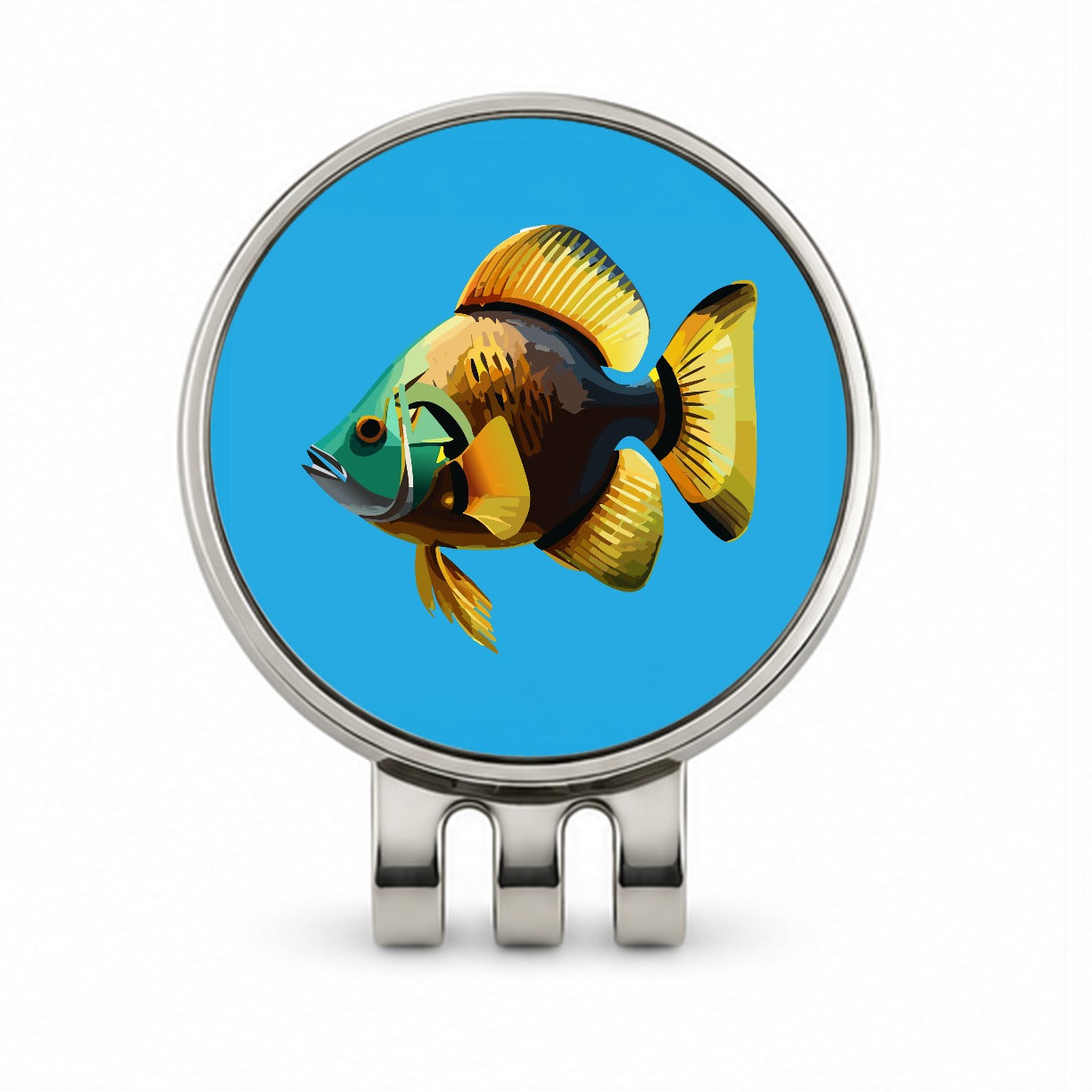 Fish Tropical Golf Hat Clip with Ball Marker