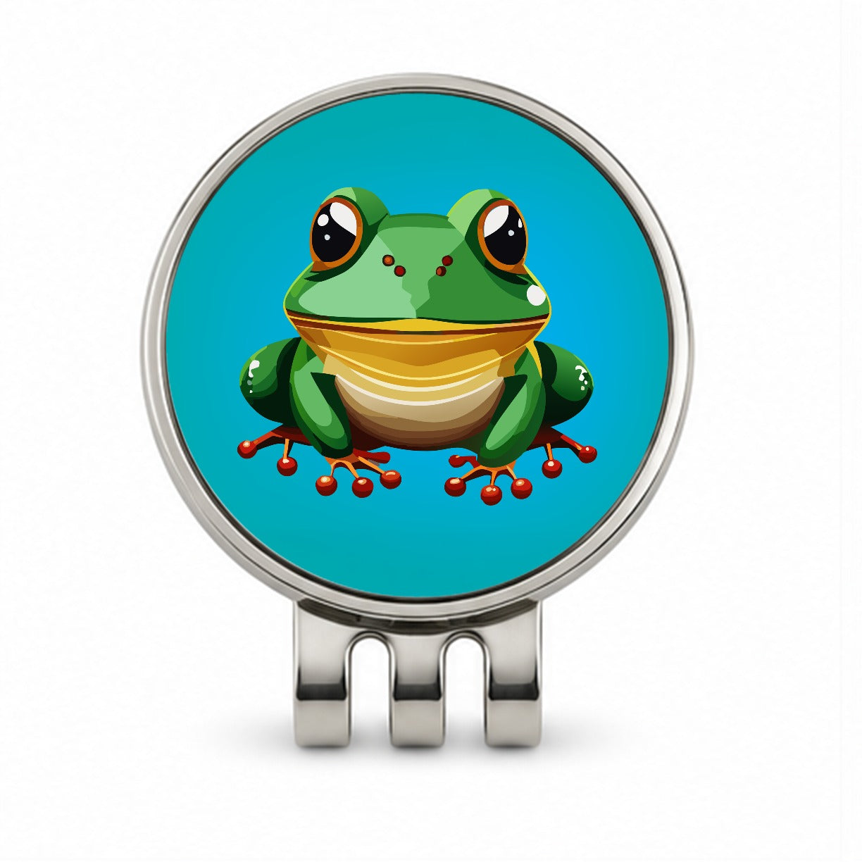 Frog Cute Golf Hat Clip with Ball Marker
