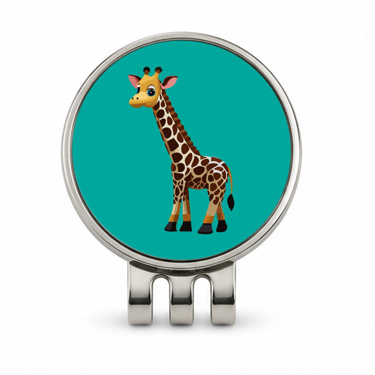 Giraffe Standing Cute Baby Golf Hat Clip with Ball Marker
