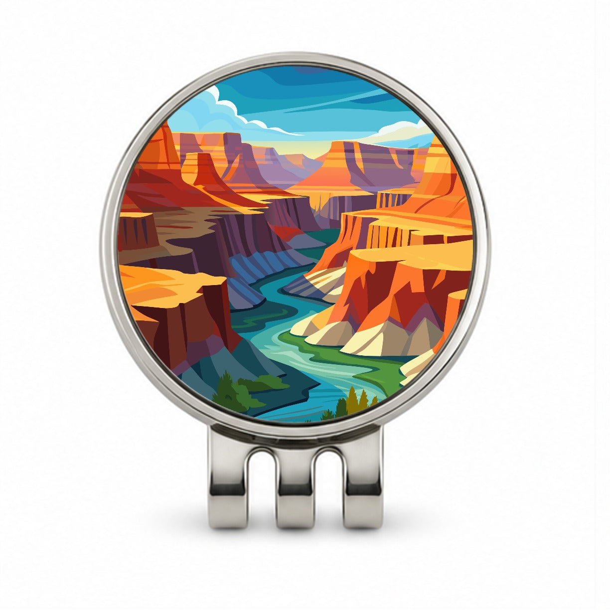Grand Canyon Travel Golf Hat Clip with Ball Marker