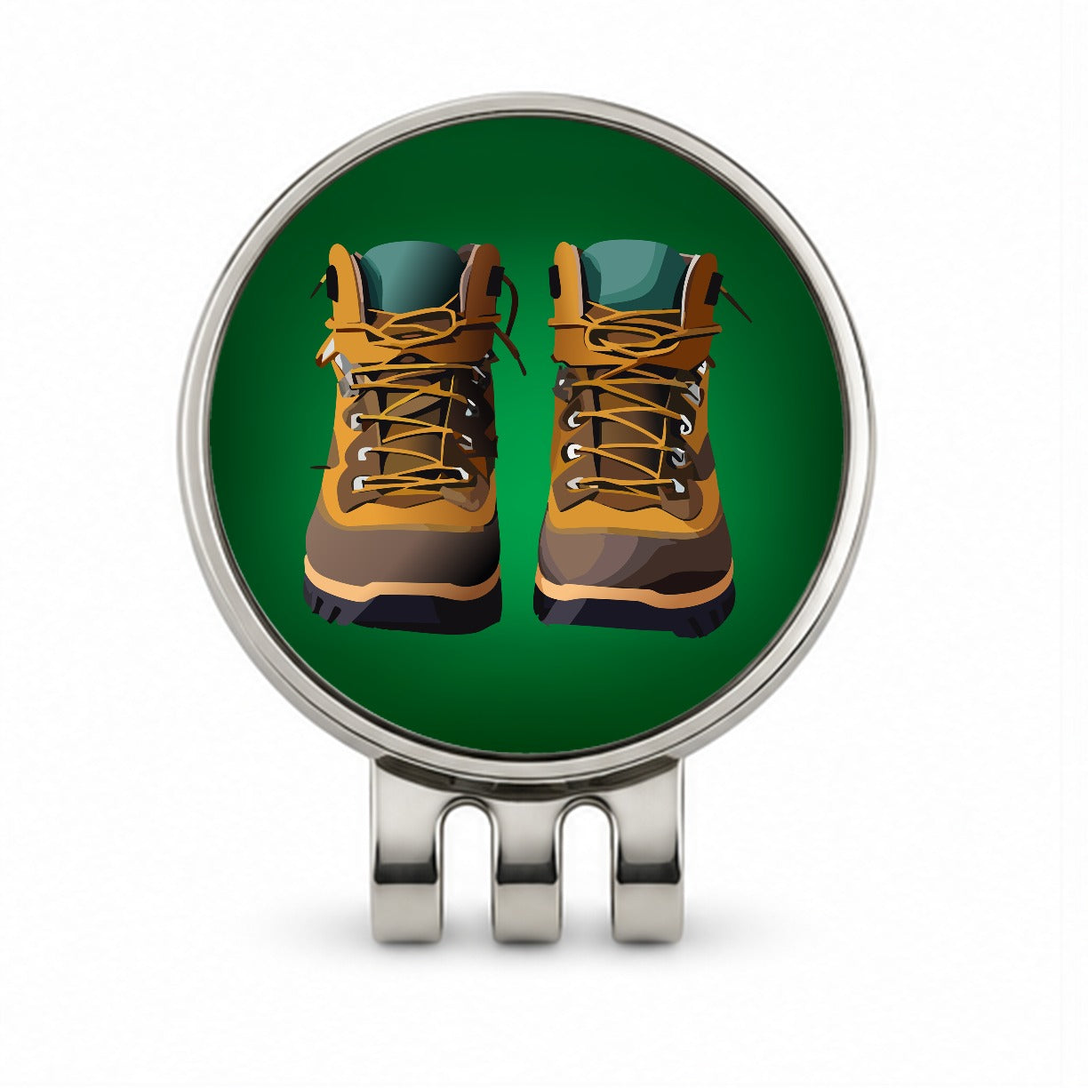 Hiking Boots Hiker Golf Hat Clip with Ball Marker