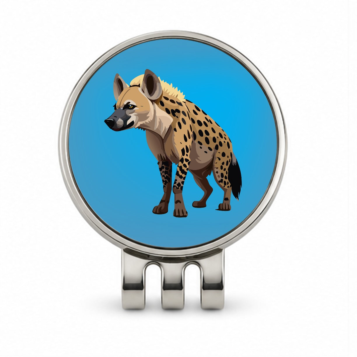 Hyena African Animal Golf Hat Clip with Ball Marker