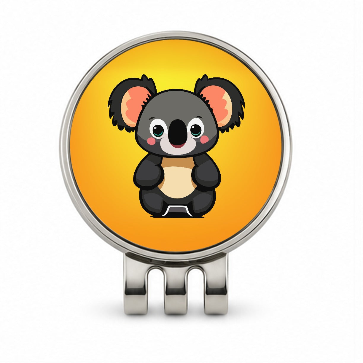 Koala Chibi Golf Hat Clip with Ball Marker