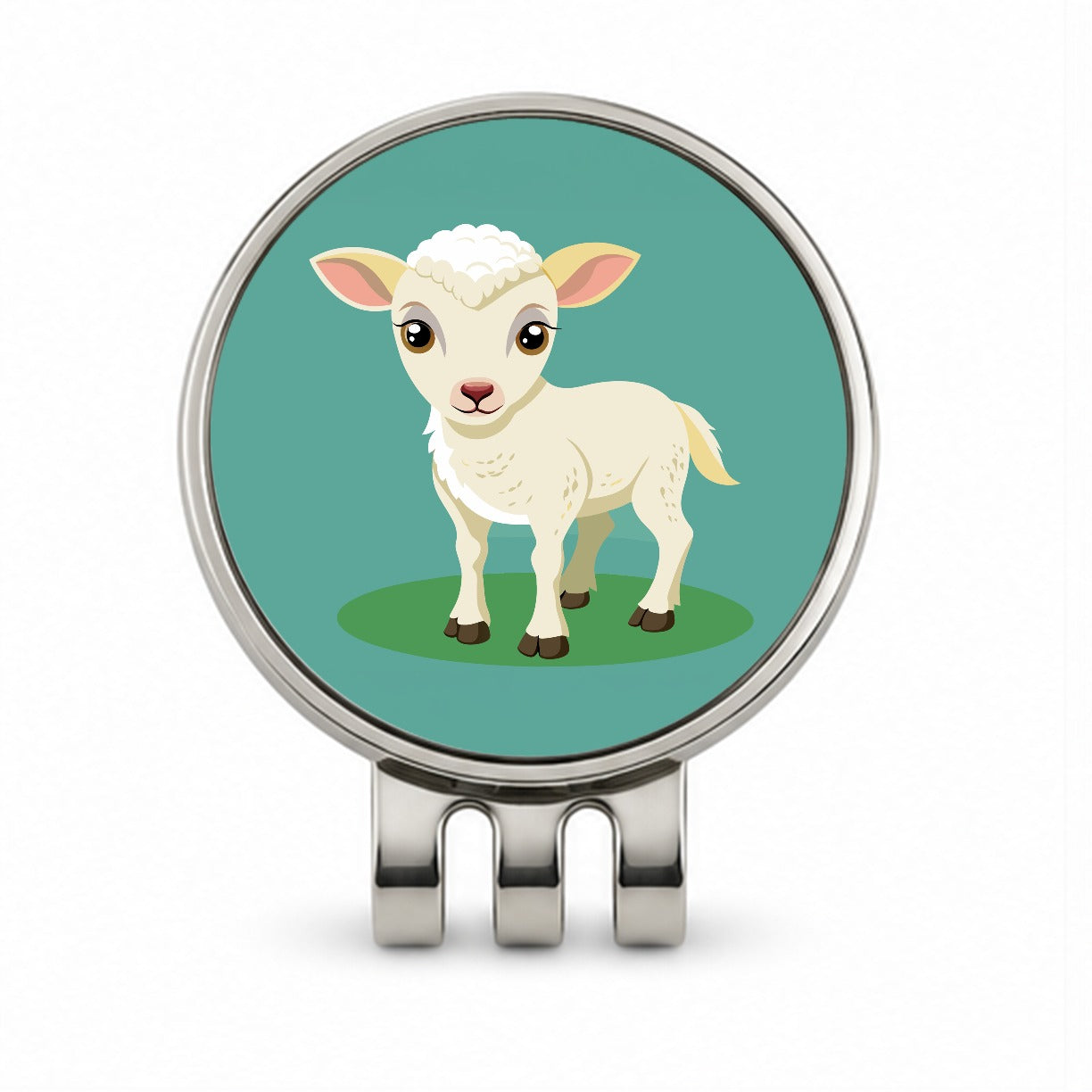 Lamb Baby Cute Golf Hat Clip with Ball Marker