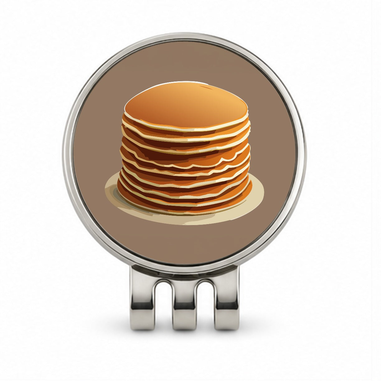 Pancakes Stack Breakfast Brunch Food Golf Hat Clip with Ball Marker
