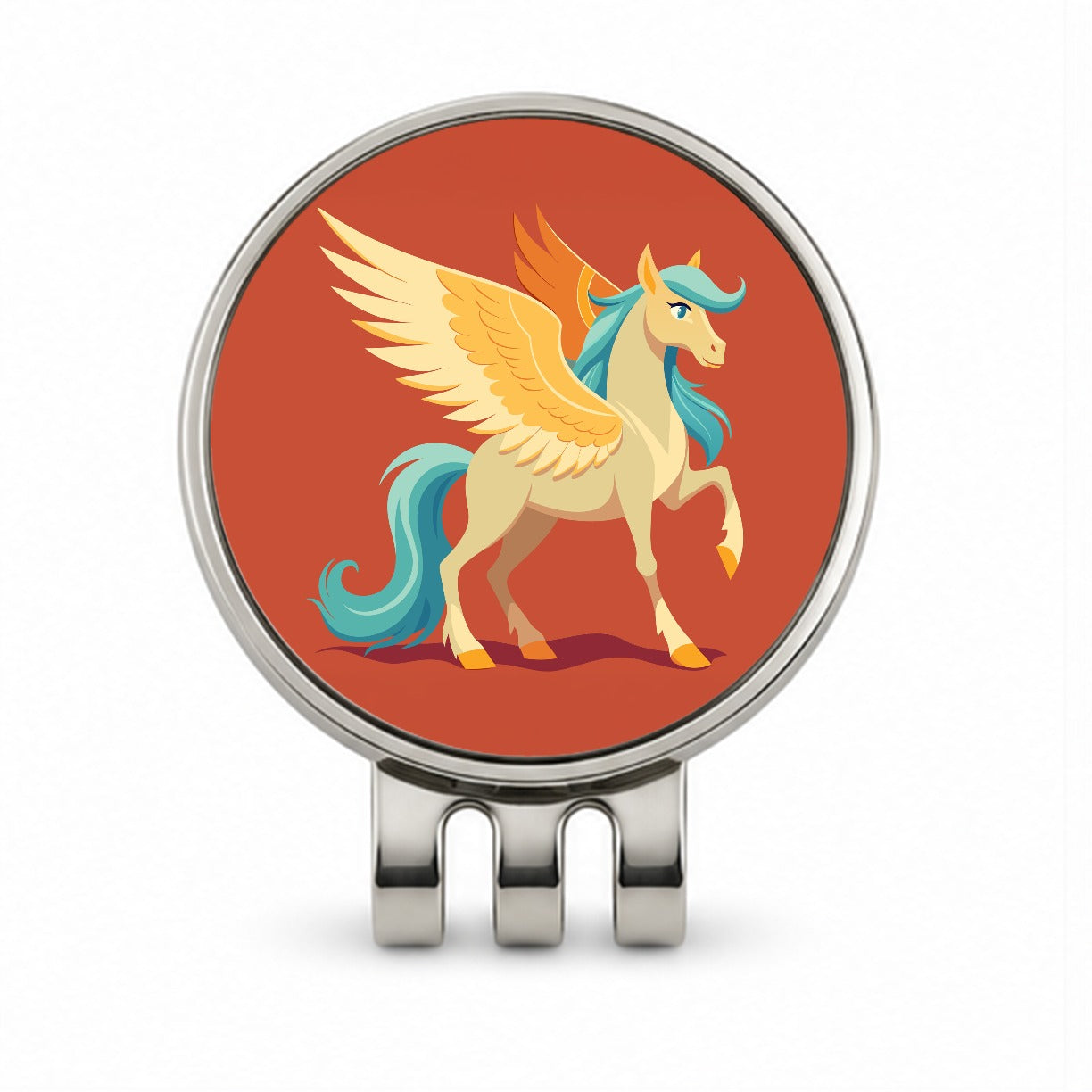Pegasus Winged Horse Greek Mythology Golf Hat Clip with Ball Marker