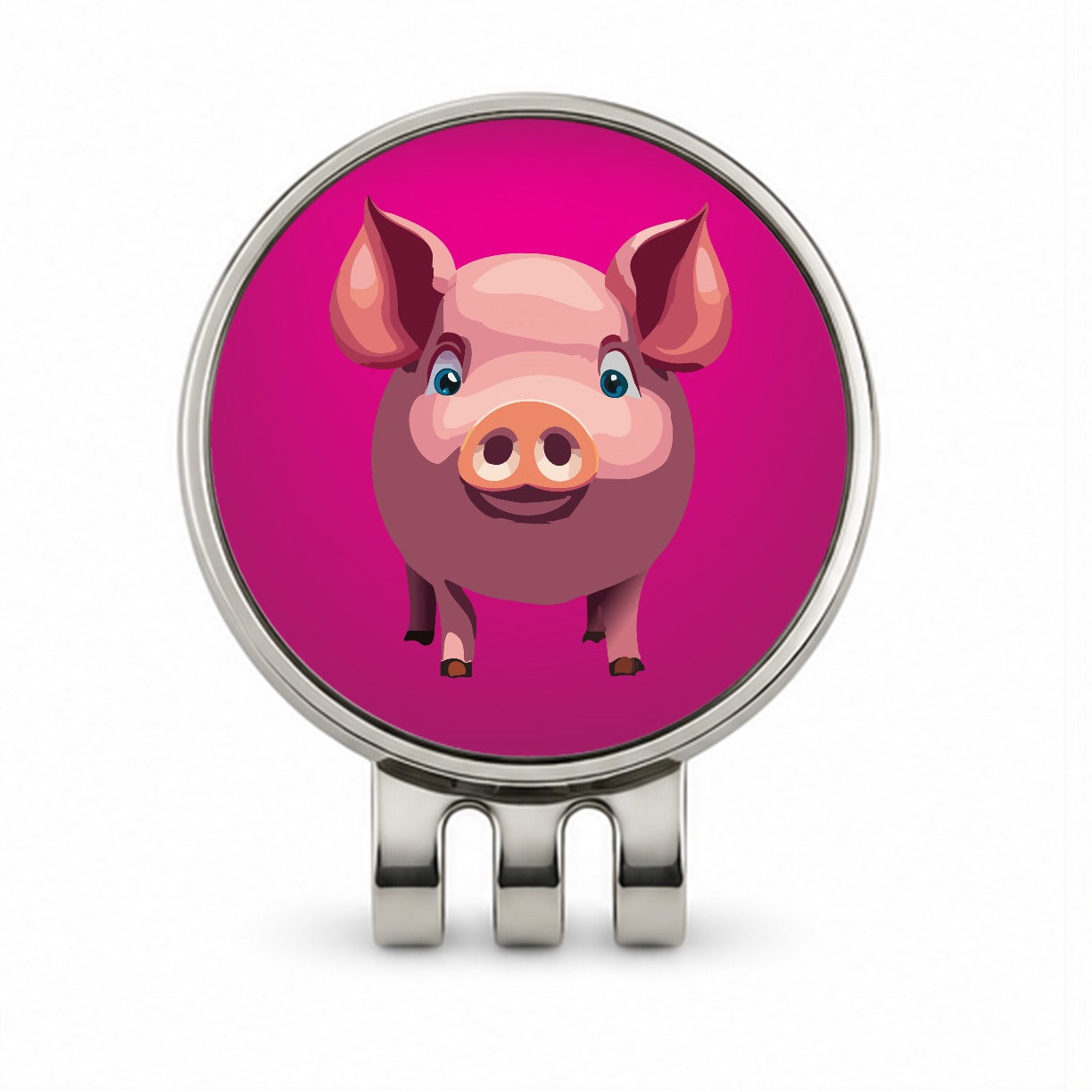 Pig Pink Sweet Golf Hat Clip with Ball Marker