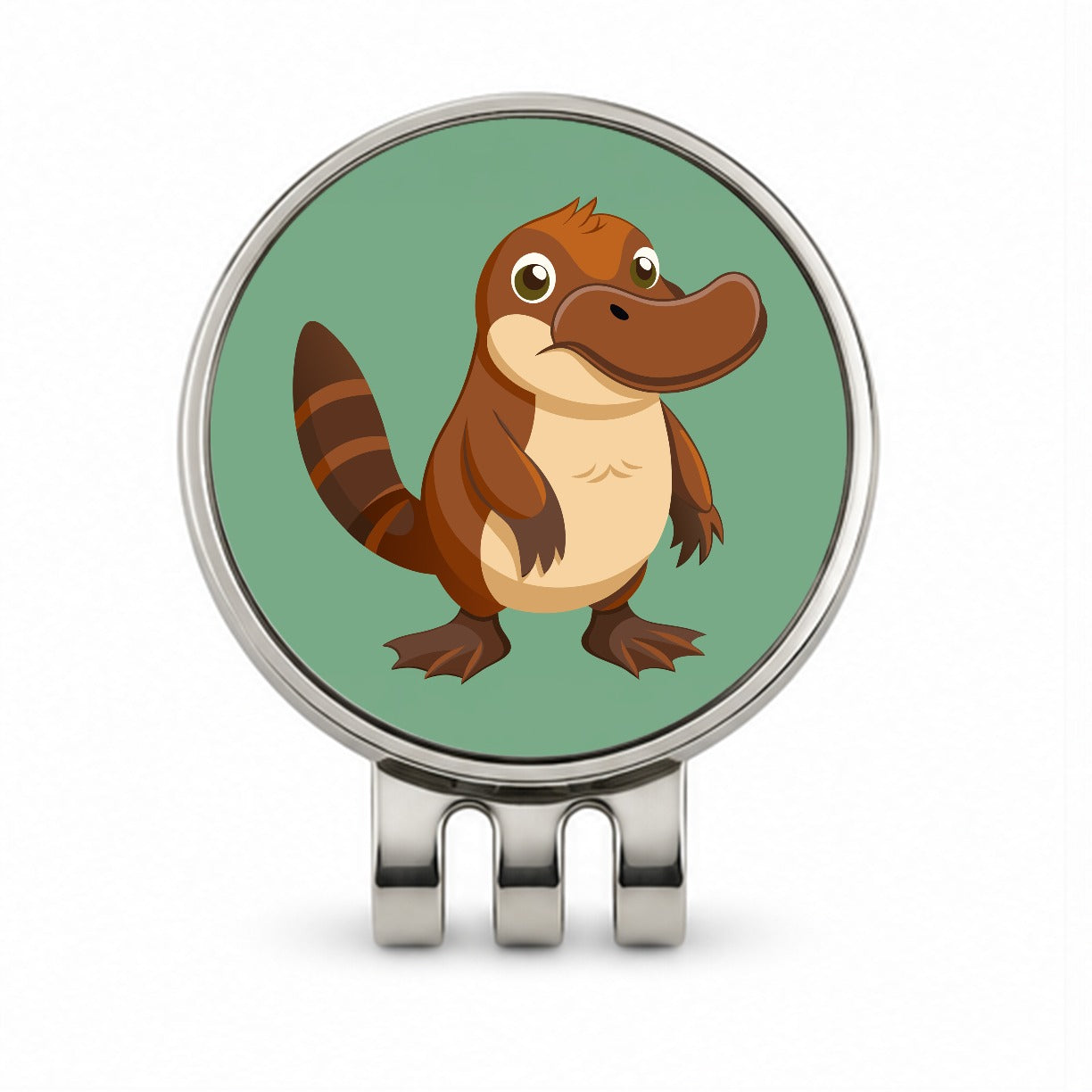 Platypus Cute Golf Hat Clip with Ball Marker