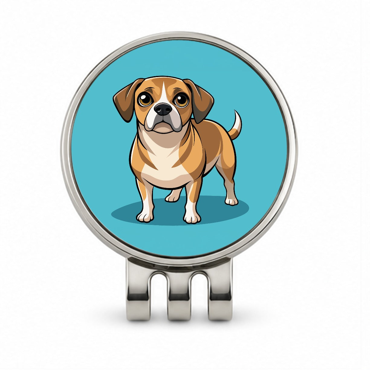 Puggle Dog Golf Hat Clip with Ball Marker