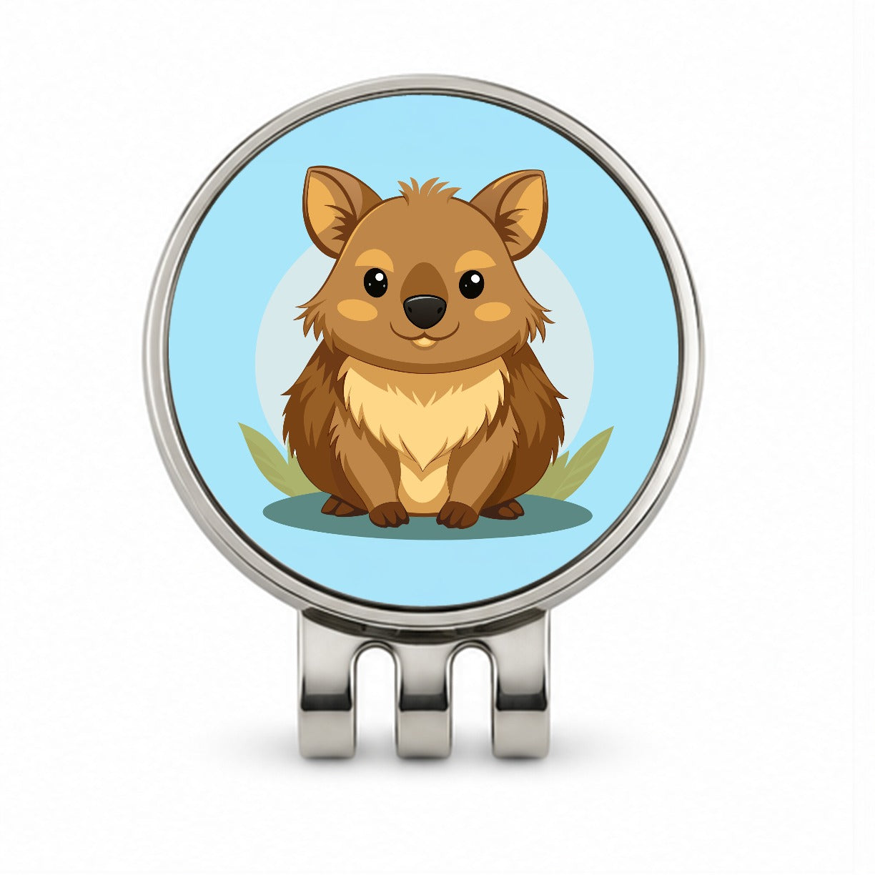 Quokka Cute Australian Animal Golf Hat Clip with Ball Marker