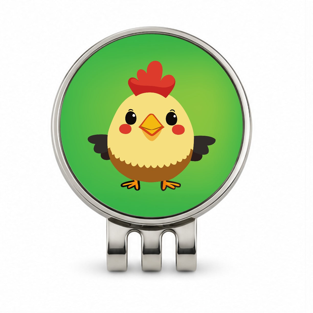 Rooster Chicken Sweet Baby Golf Hat Clip with Ball Marker