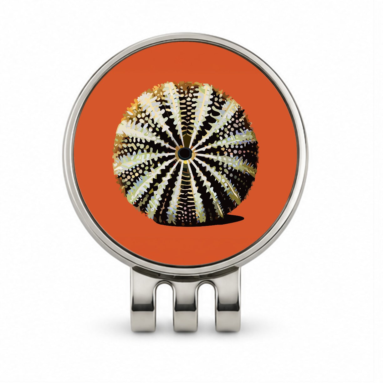 Sea Urchin Ocean Animal Echinoderm Golf Hat Clip with Ball Marker