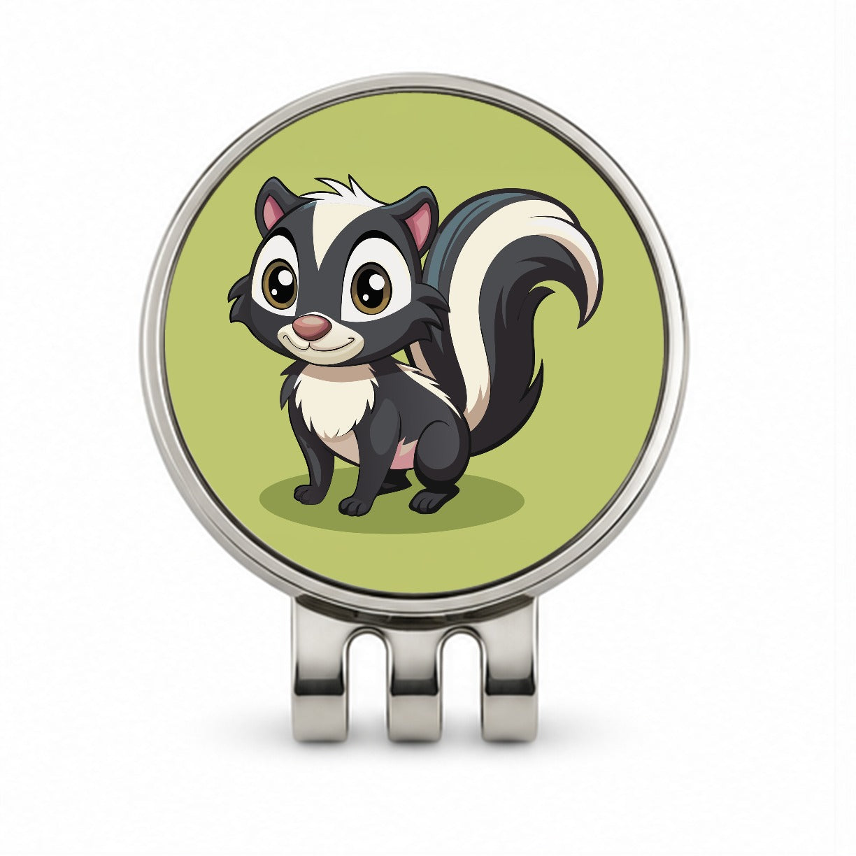 Skunk Cute Golf Hat Clip with Ball Marker
