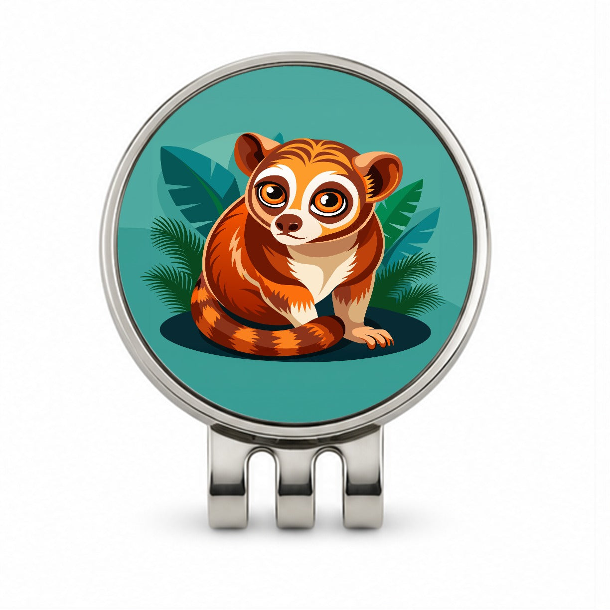 Slow Loris Cute Golf Hat Clip with Ball Marker