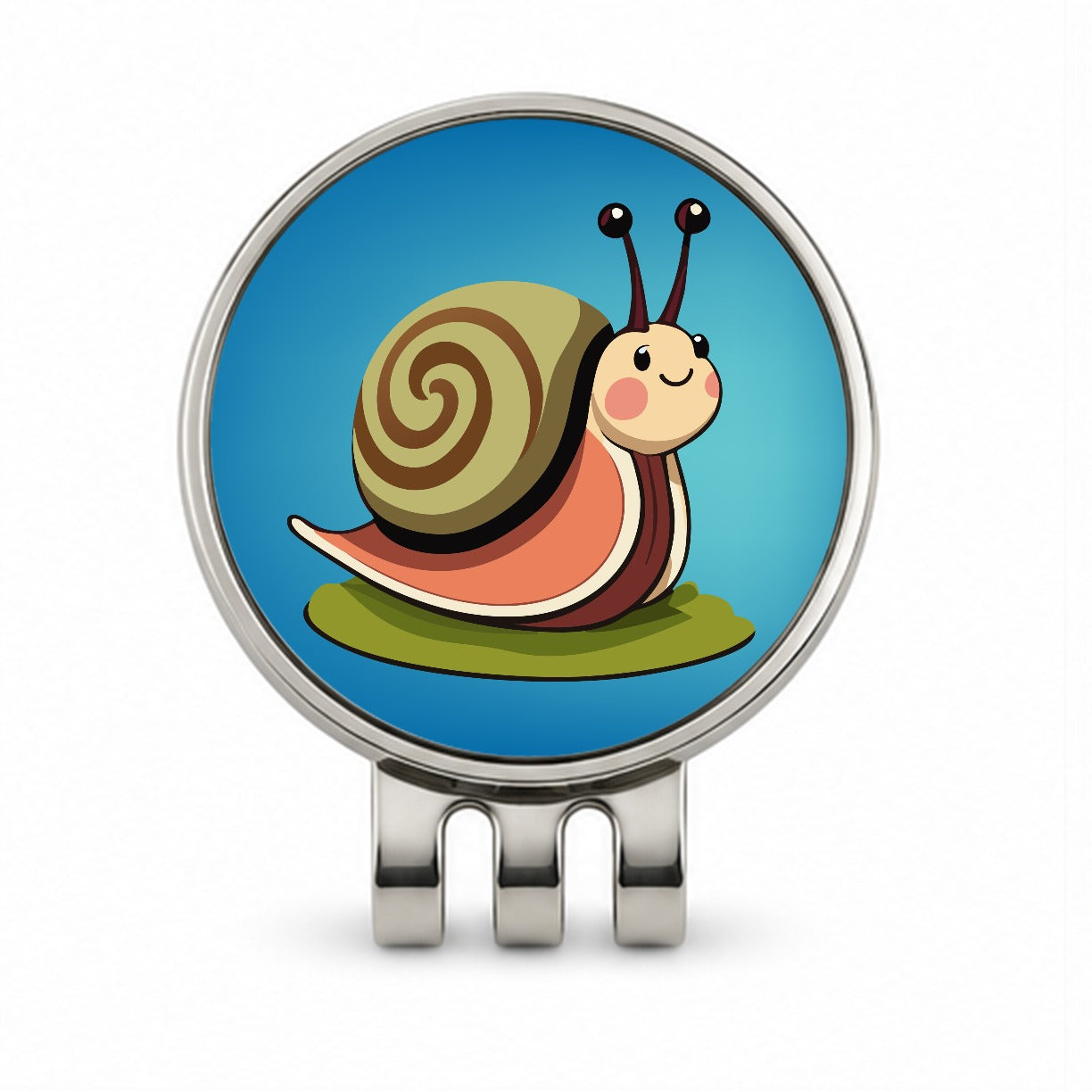 Snail Cute Funny Golf Hat Clip with Ball Marker