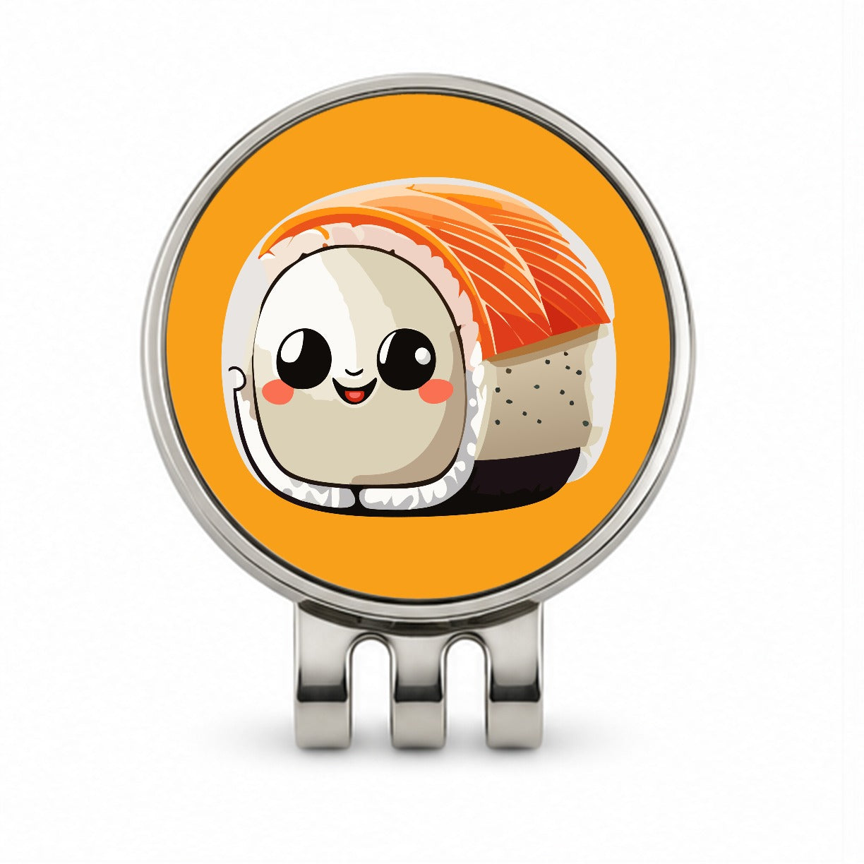 Sushi Roll Cute Chibi Kawaii Funny Food Golf Hat Clip with Ball Marker