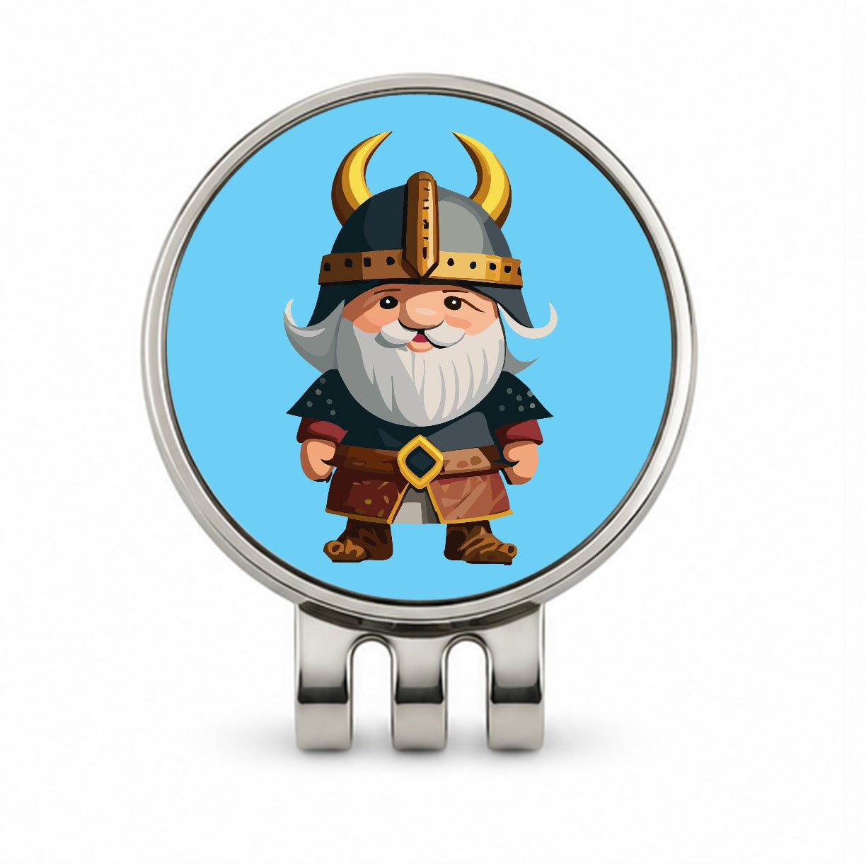 Viking Cute Standing Golf Hat Clip with Ball Marker