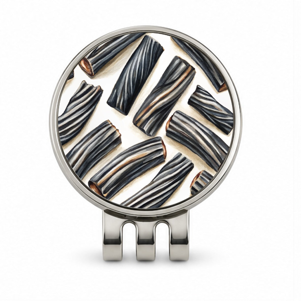 Black Licorice Golf Hat Clip with Ball Marker